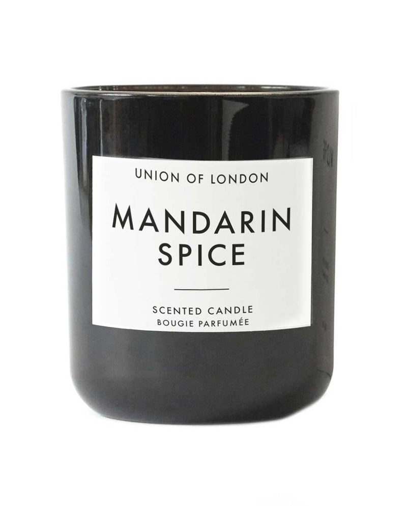 UNION OF LONDON Mandarin spice candle Large black