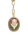 WILHELMINA GARCIA Tulip necklace gold detail-Diverse