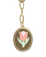 WILHELMINA GARCIA Tulip necklace gold detail-Diverse